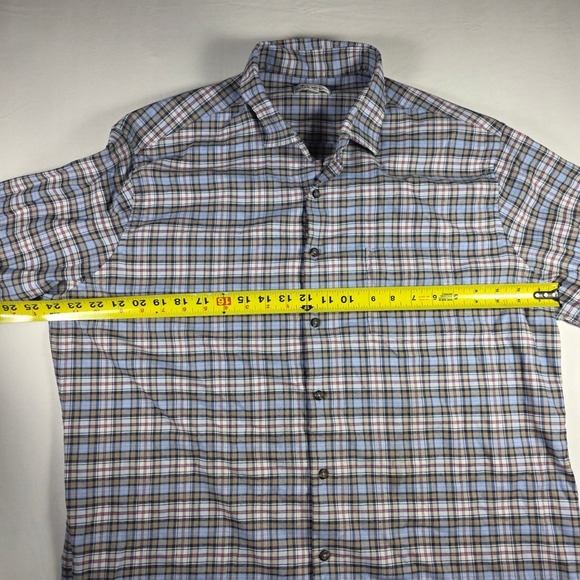 Peter Millar‎ Mens XL Plaid Button Down Long Sleeve Casual Shirt - Picture 6 of 7